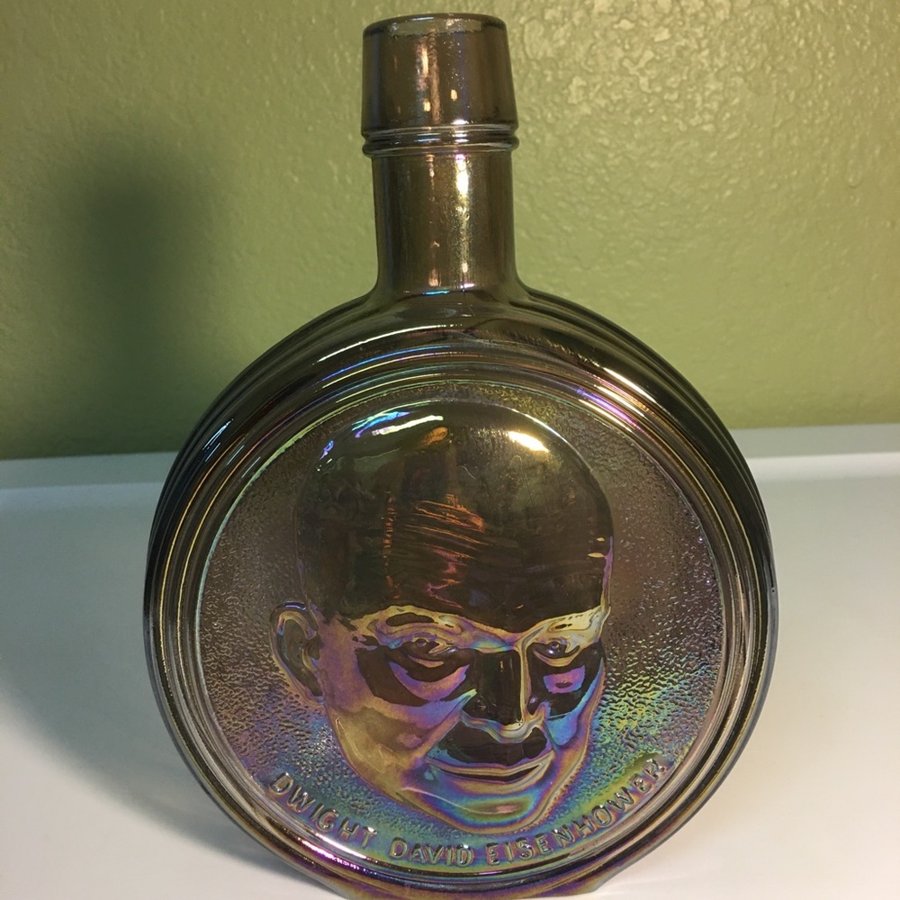 Vintage 1970’s Purple Carnival Glass Decanter